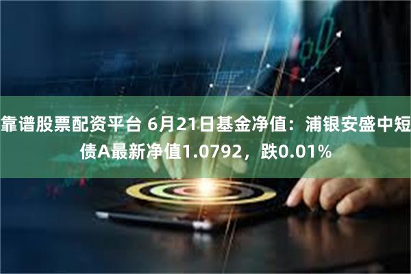 靠谱股票配资平台 6月21日基金净值：浦银安盛中短债A最新净值1.0792，跌0.01%